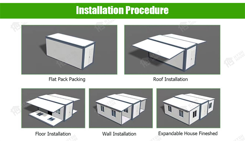 30ft 2.9m Internal Height Mobile Expandable Prefab House